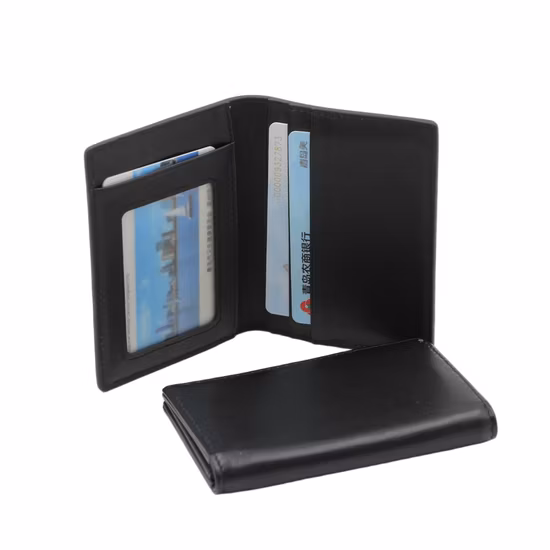 Personalización Venta al por mayor Porta pasaportes Cartera Cuero PVC Plegable Metal Clip para dinero Bloqueo RFID Aluminio Negocio Identificación magnética Moneda Titular de la tarjeta de crédito